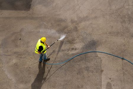 Concrete washing